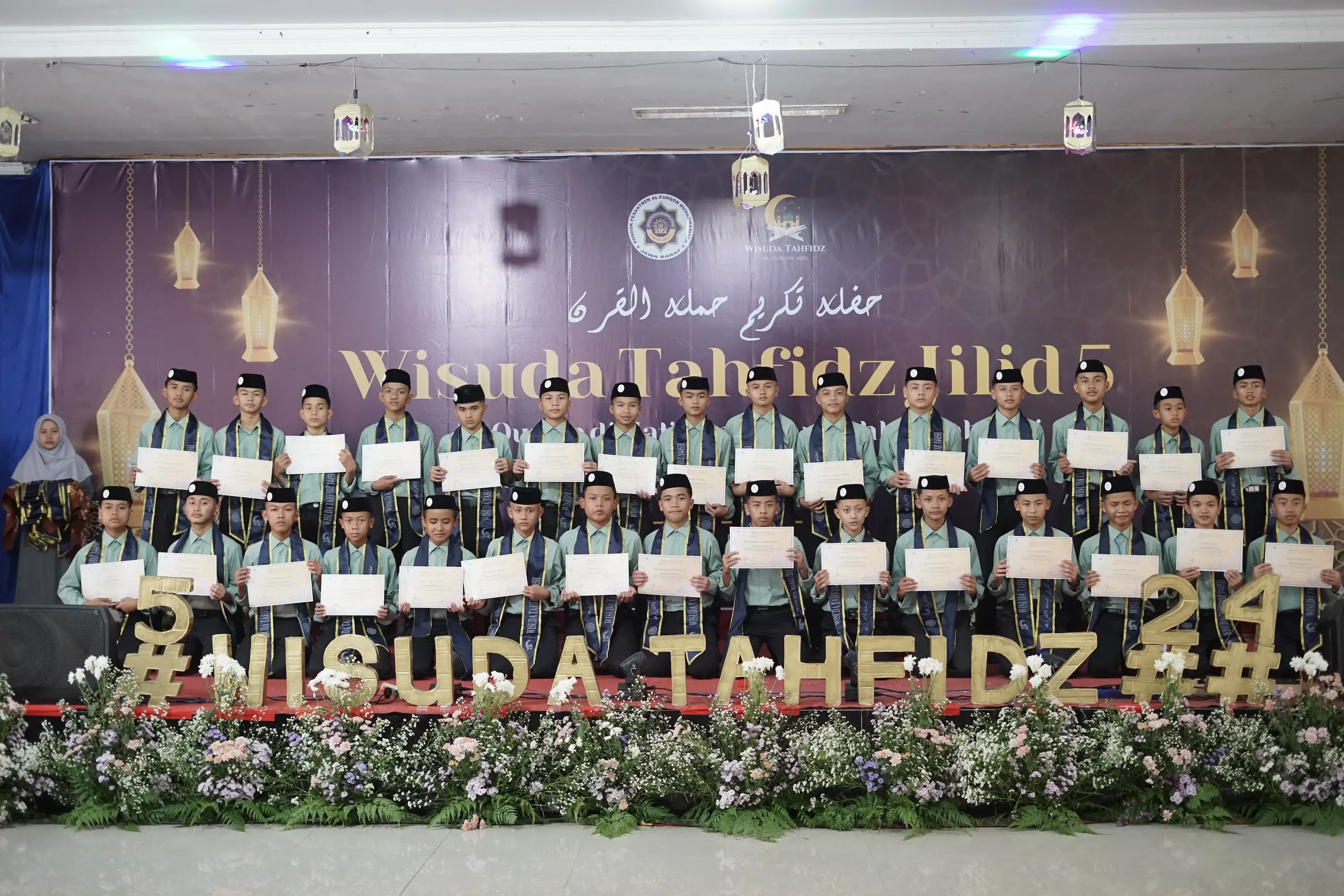 Dokumentasi wisuda tahfidz santri